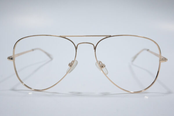Gafas pues tipo aviador dorada unisex