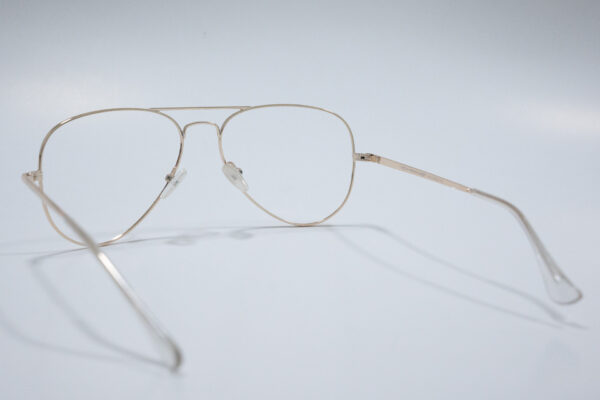 Gafas pues tipo aviador dorada unisex - Imagen 3