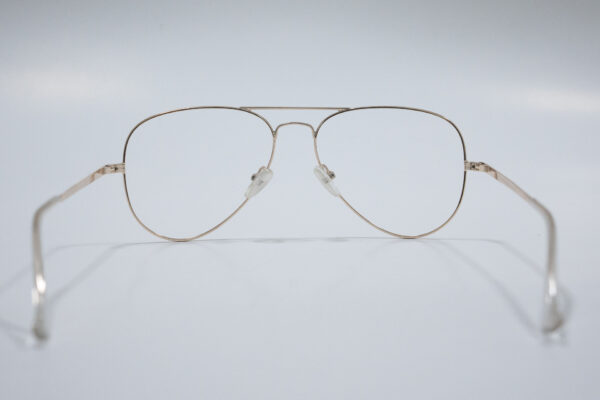 Gafas pues tipo aviador dorada unisex - Imagen 4