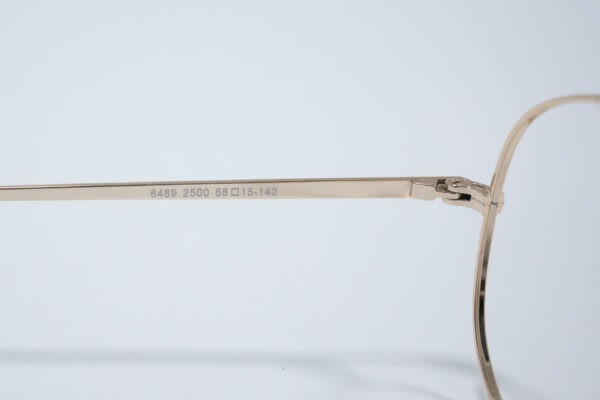 Gafas pues tipo aviador dorada unisex - Imagen 5
