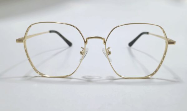 Gafas pues - montura en tendencia para mujer dorada