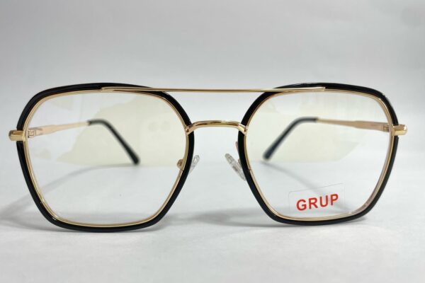Gafas con Juliana montura en titanio para hombre dorada/negro