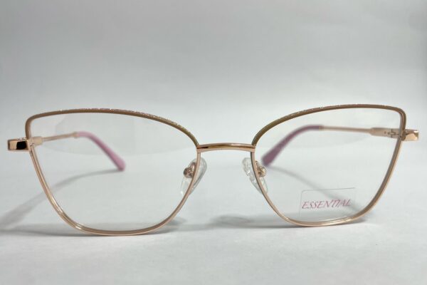 Gafas con Juliana montura en titanio para Mujer agatada rosa con brillos