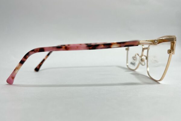 Gafas con Juliana montura en titanio para Mujer agatada rosada - Imagen 2