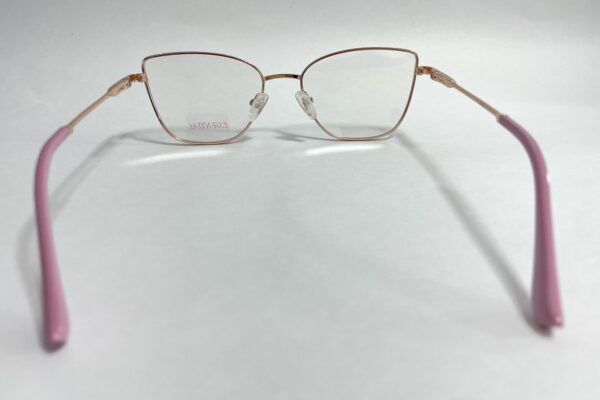 Gafas con Juliana montura en titanio para Mujer agatada rosa con brillos - Imagen 3