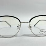 Gafas con Juliana montura en titanio para Mujer ovalada negra con plateado