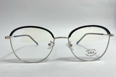Gafas con Juliana montura en titanio para Mujer ovalada negra con plateado