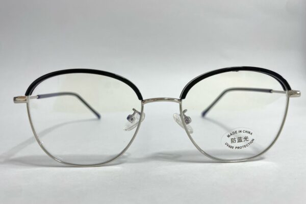 Gafas con Juliana montura en titanio para Mujer ovalada negra con plateado