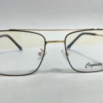 Gafas con Juliana montura en titanio hombre cuadrada doble puente