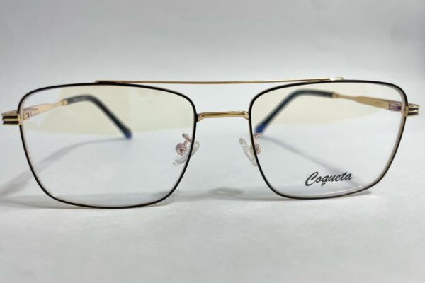 Gafas con Juliana montura en titanio hombre cuadrada doble puente