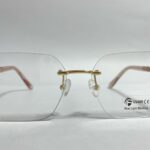 Gafas con Juliana montura en titanio para mujer tres piezas agatada