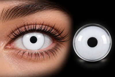 Lentes de Contacto Party Lens Blanco