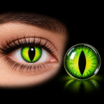Lentes de Contacto Party Lens Verde Felino