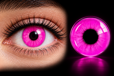 Lentes de Contacto Party Lens Neón Fucsia