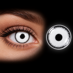 Lentes de Contacto Party Lens Blanco con Borde Negro